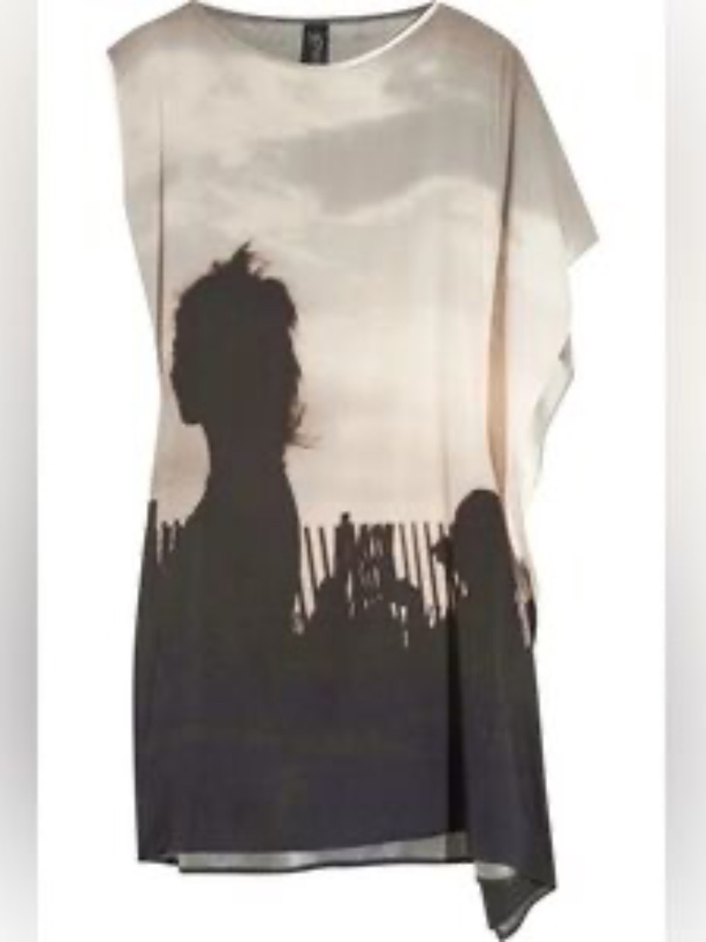 Zero + Maria Cornejo Contro Digital-print Stretch-Silk Dress 2